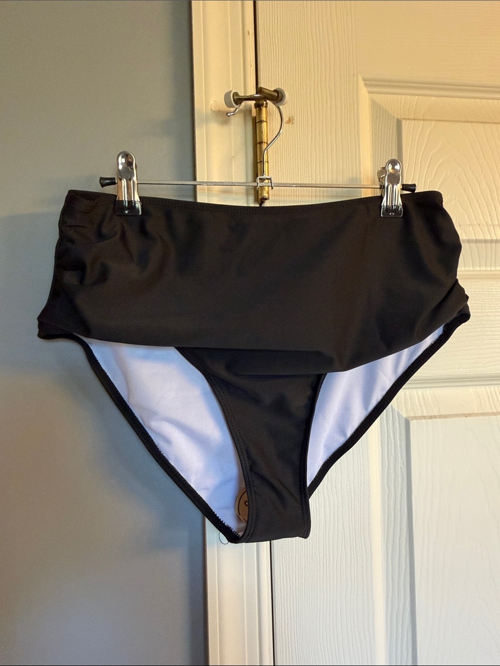 Striped Black & White Bikini Set - Women's Swimwear - Picture 5 of 8